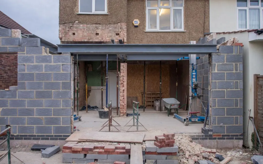 Garage flat roof replacement in Sheffield showing felt stripping and re-cover