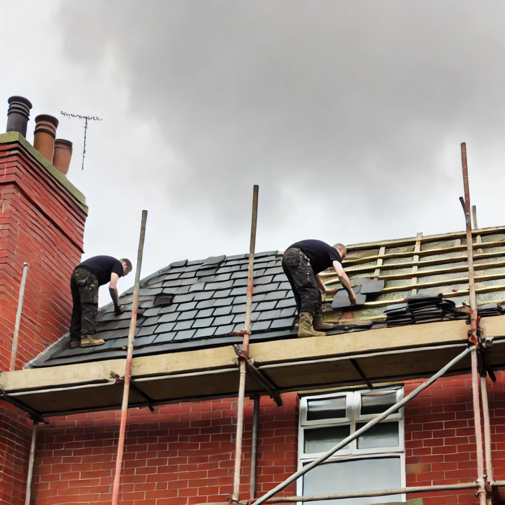 Slate roof replacement by AJR Roofing in Sheffield
